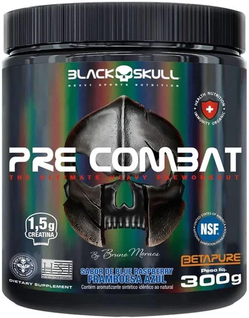 Black Skull Pre Combat 300 г (Rasberry)